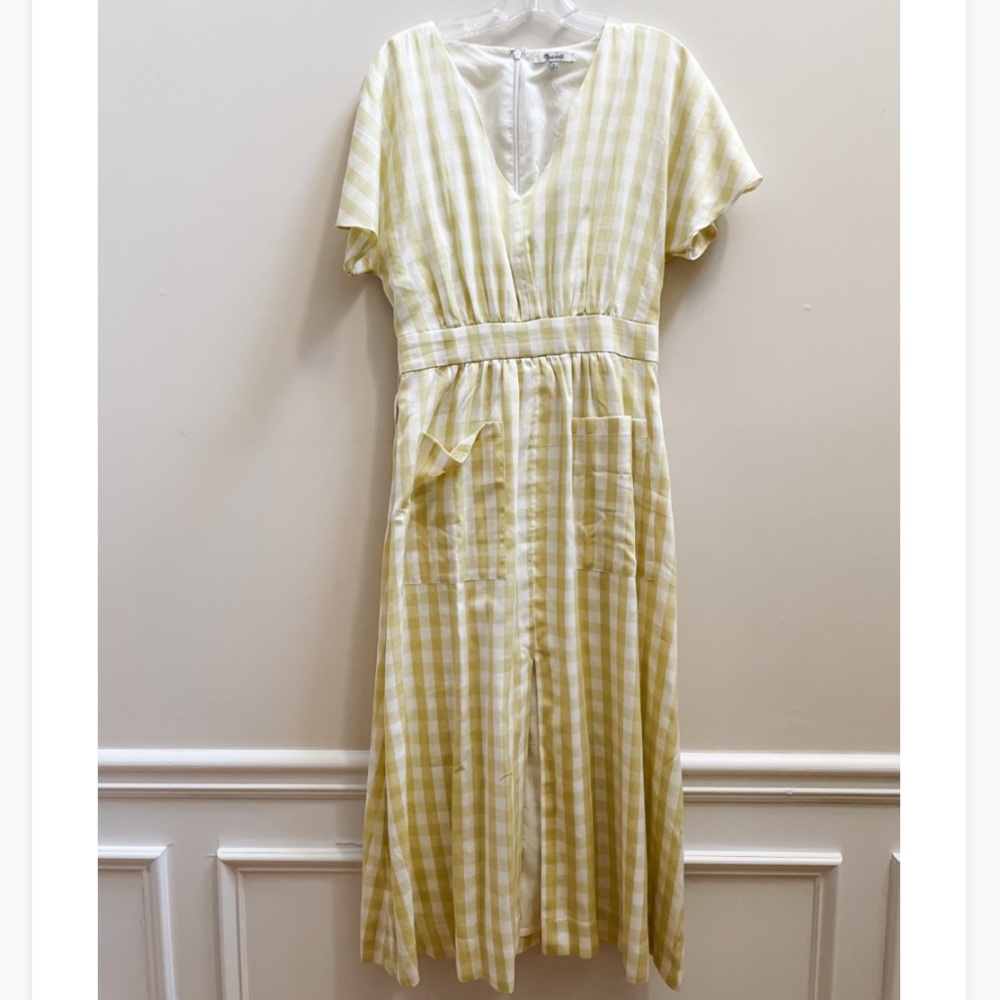 New Gingham Madewell dress (never worn)